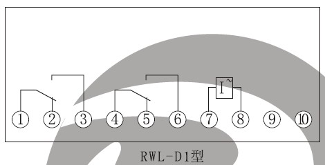 RWL-D內(nèi)部接線（正視圖）