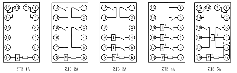 ZJ3-4A內(nèi)部接線圖