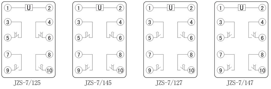 JZS-7/127內(nèi)部接線圖