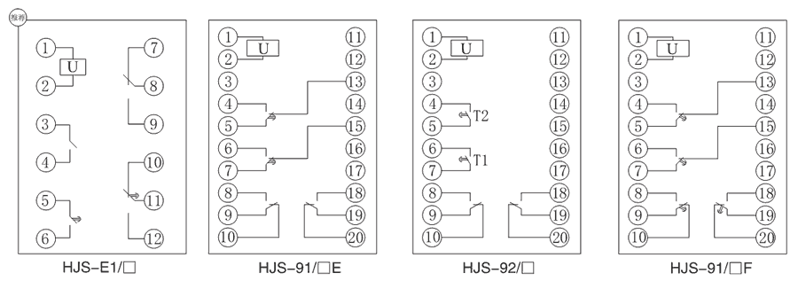 HJS-92/4內(nèi)部接線圖