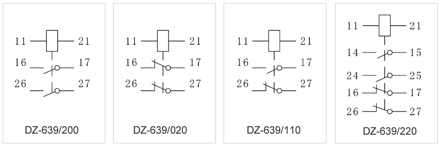 DZ-639/020內(nèi)部接線(xiàn)圖